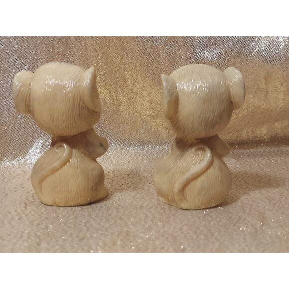 Vintage Napco Salt Pepper Shakers Set Mouse Mice Celluloid Kitschy Kitchen MCM - Picture 3 of 7